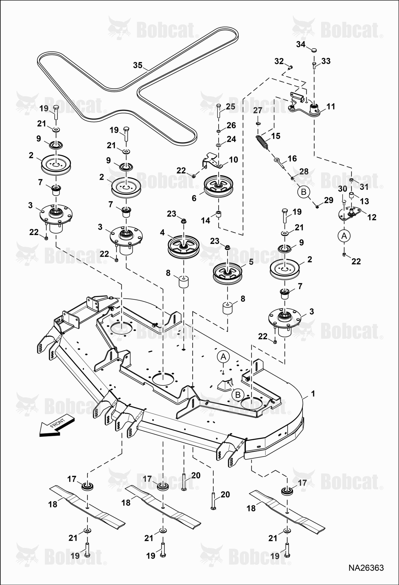 BELTS, Pulleys & Blades (61")