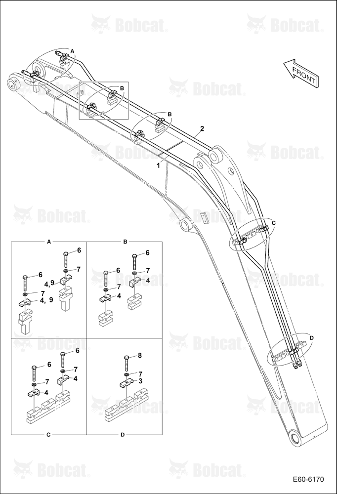 Hydraulic Circuitry (Boom) (2nd auxiliary/Rotation)