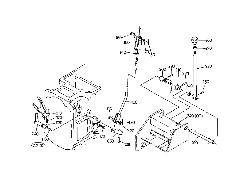 Pto Gear Shift Lever With Cab
