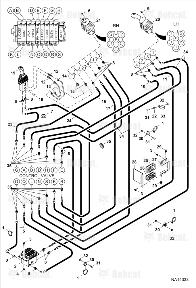 Hydraulic Circuitry (Pilot W/O JPS)