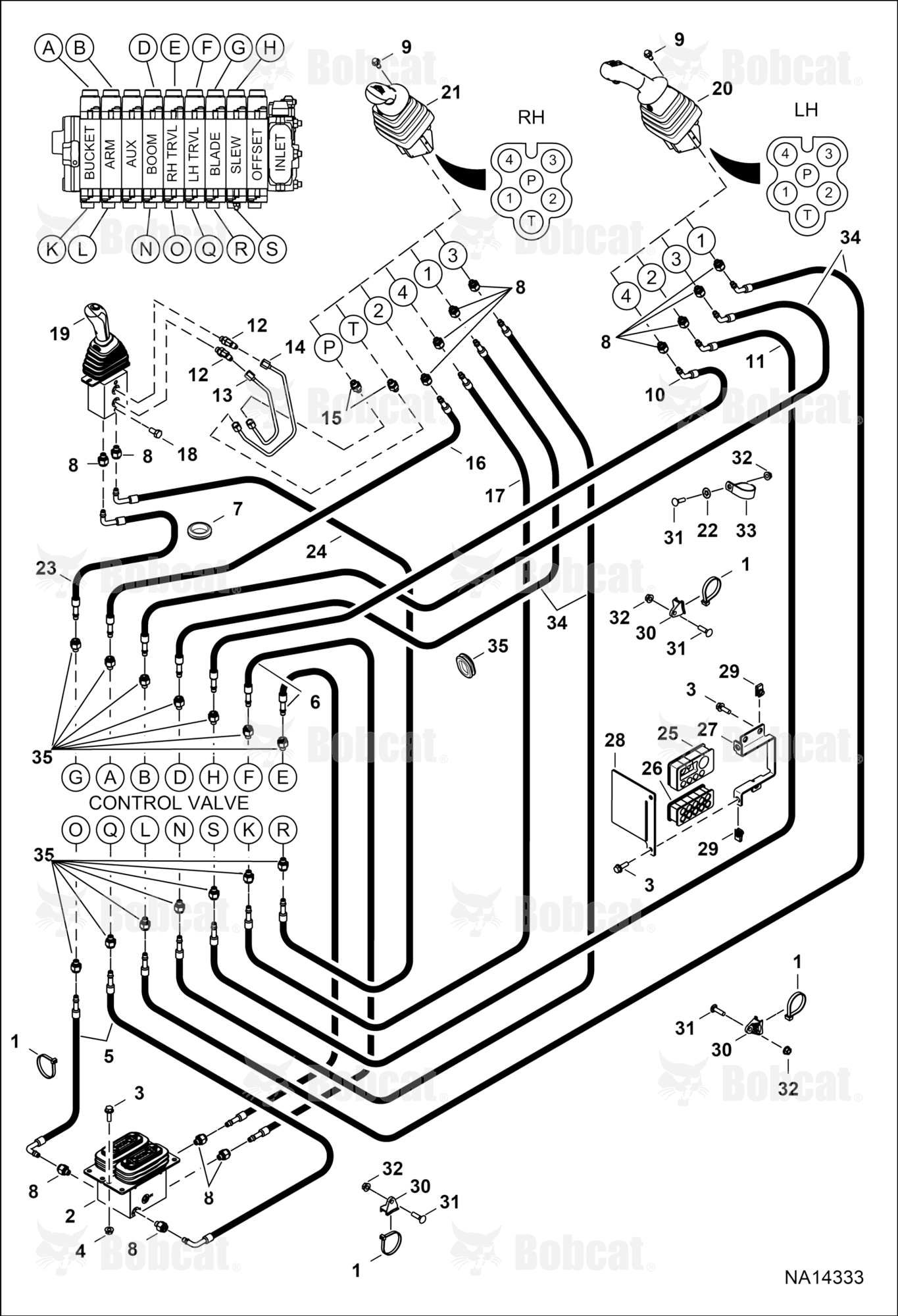 Hydraulic Circuitry (Pilot W/O JPS)