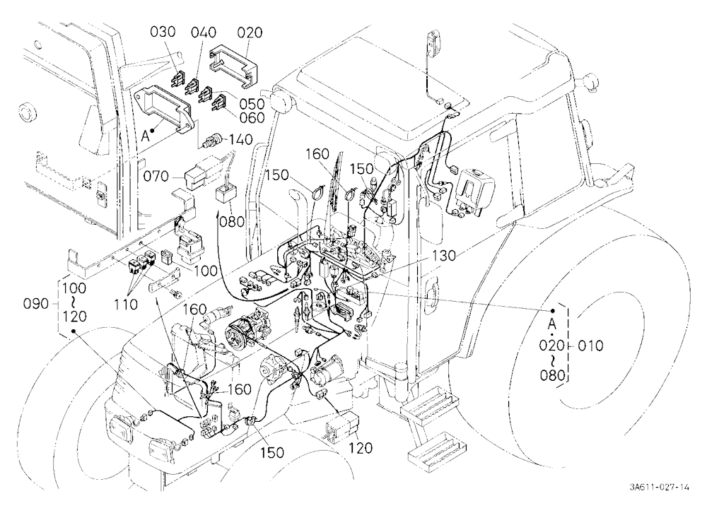 Electrical Wiring (Cab) [Old Type]