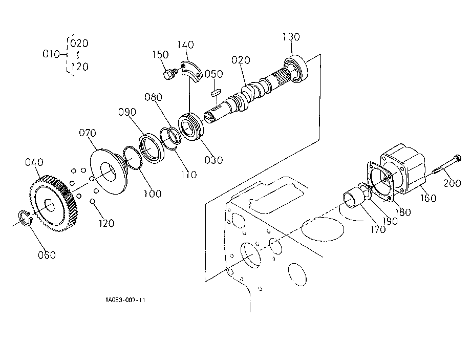 Fuel Camshaft And Governor Shaft