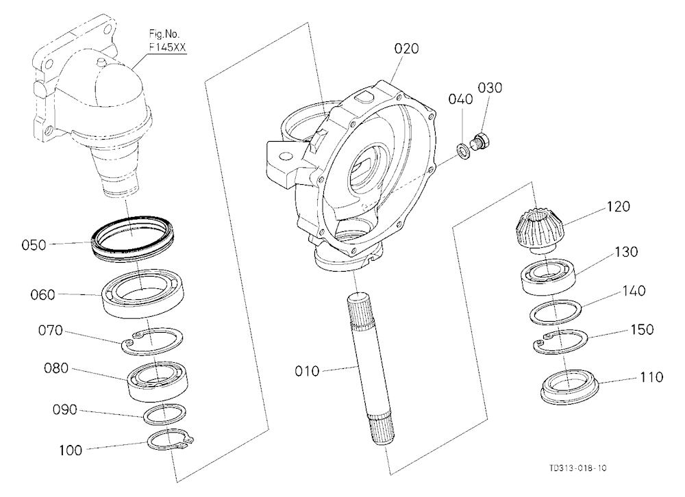 Front Axle Case Lh