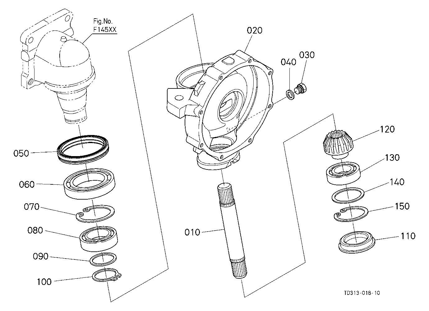 Front Axle Case Lh