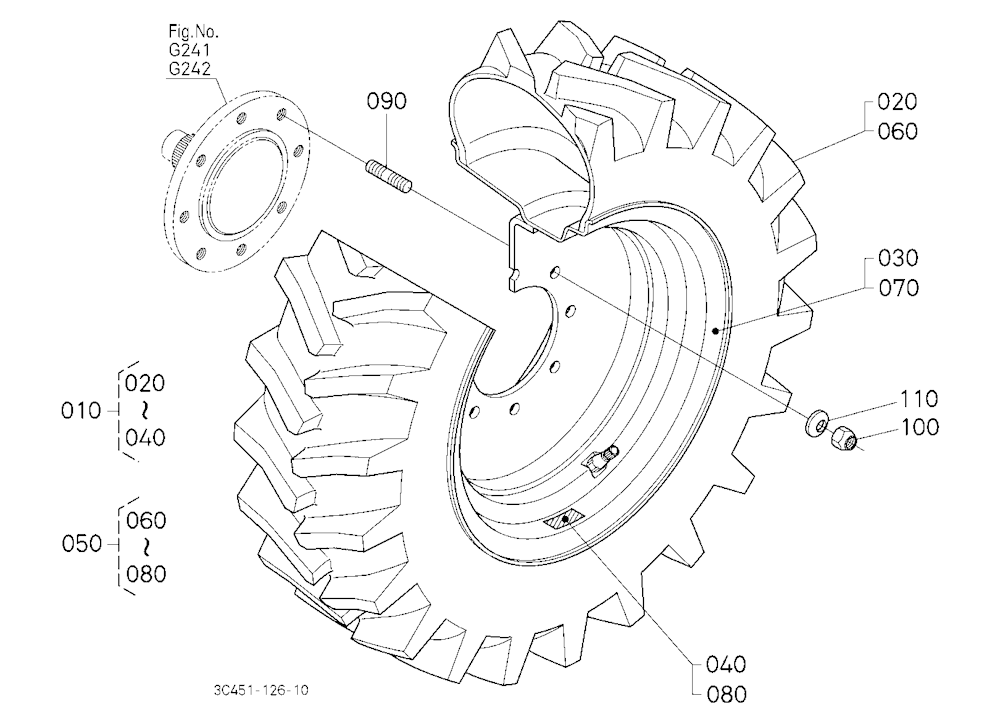 Front Wheel (280/70R18 R1)