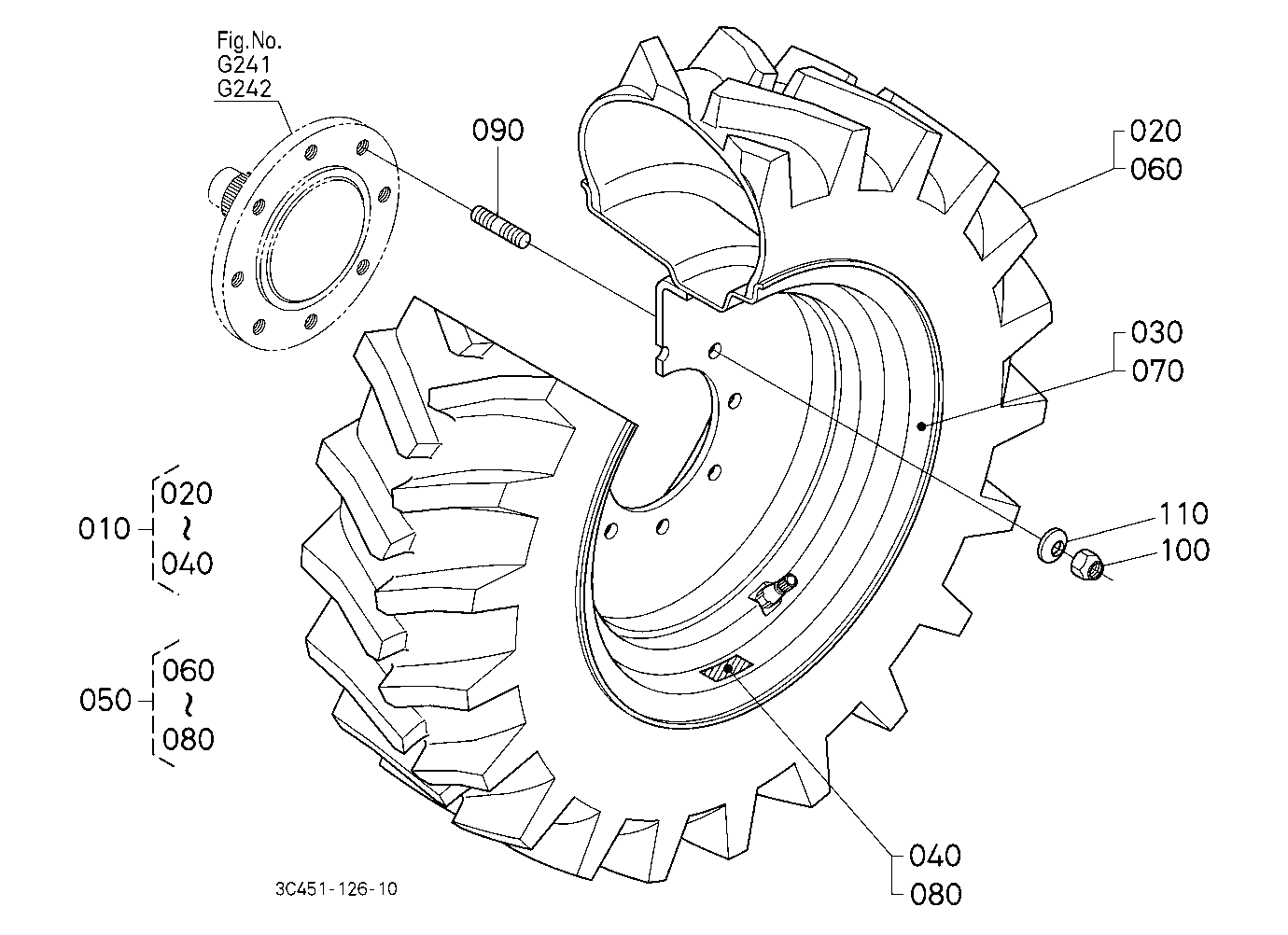Front Wheel (280/70R18 R1)