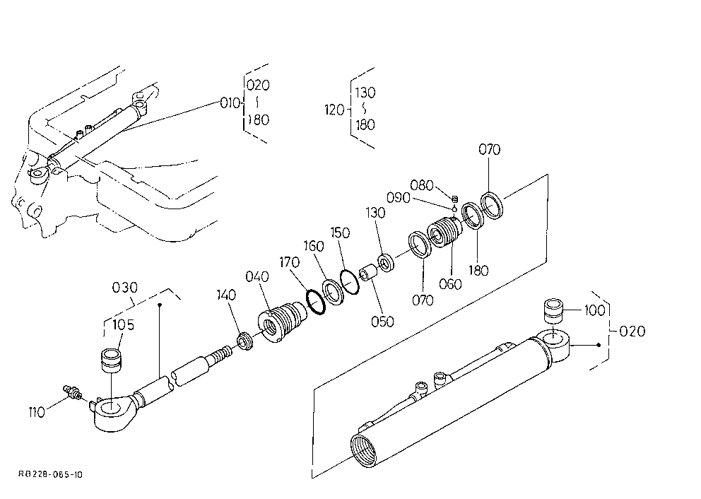 Swing Cylinder And Component Parts