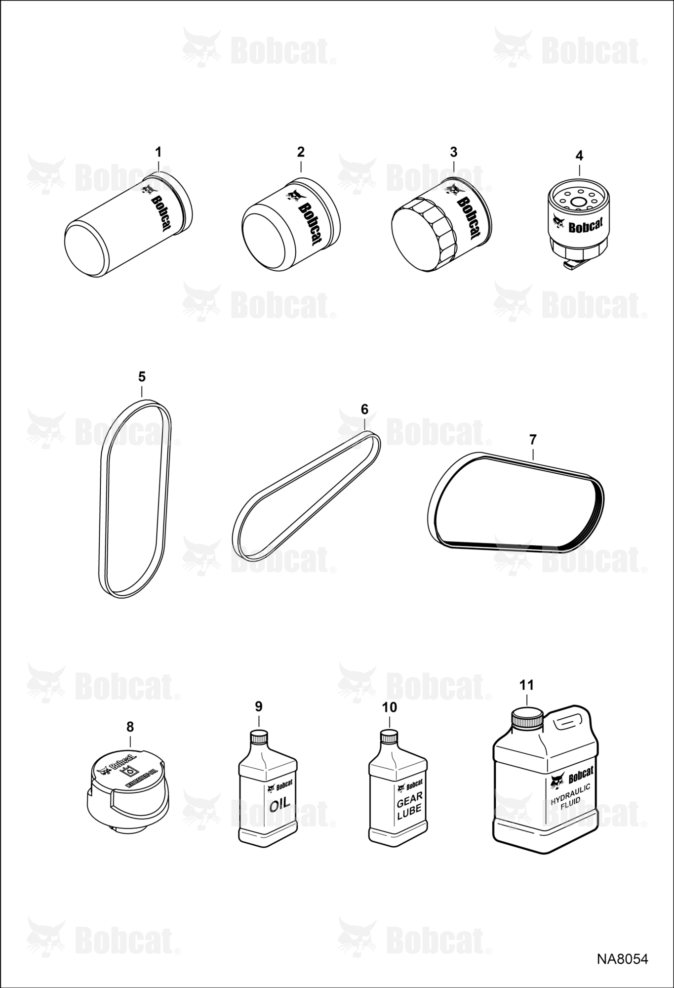 Scheduled Maintenance Items (First 50 Hours)