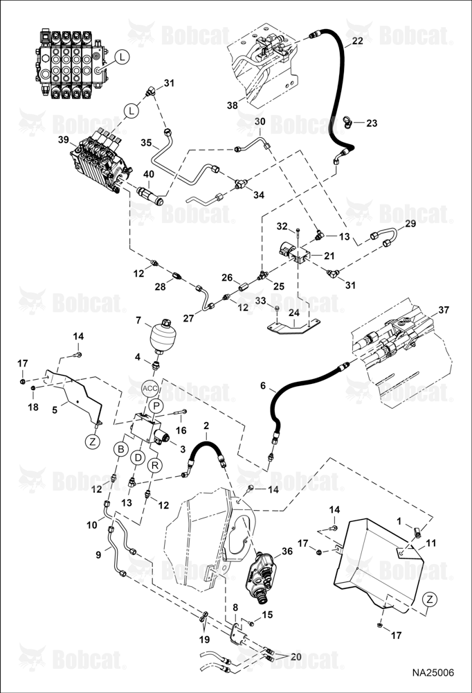 Hydraulic Circuitry (Power Attachment Lock)