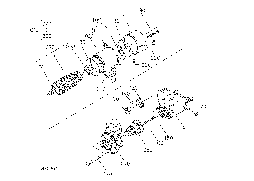 Starter (Component Parts)(Not For Reman Unit)