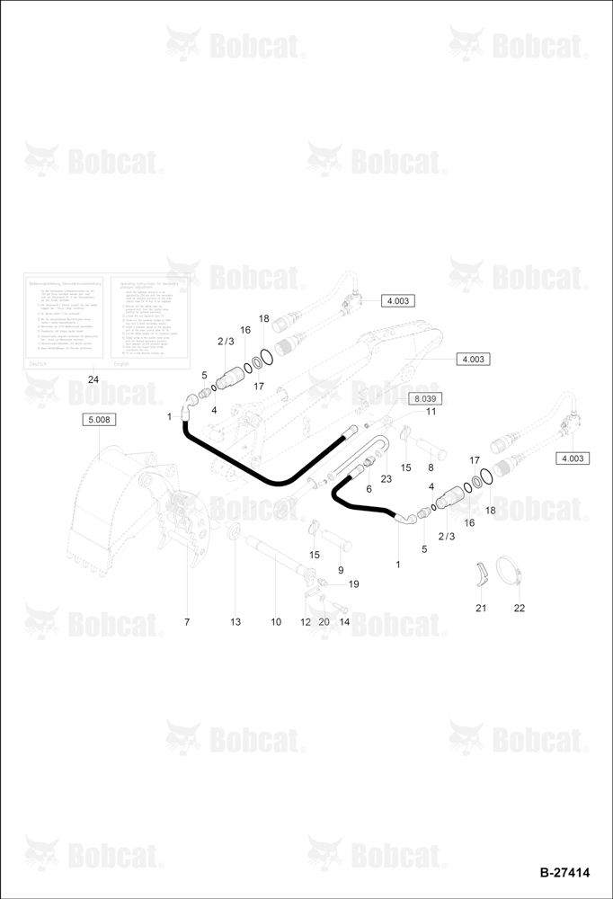 Prong With Hydraulic Installation