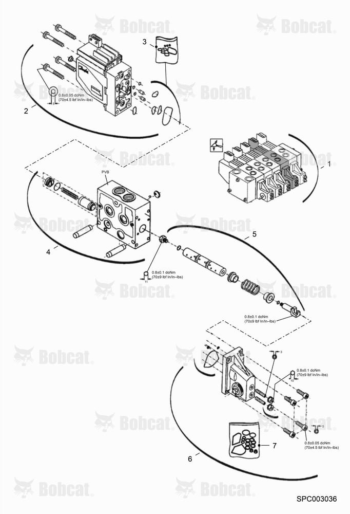 Hydraulic Control Valve (Auxiliary Hydraulics Section)