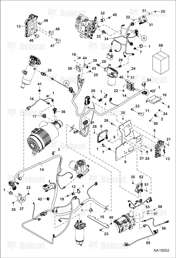 Engine Electrical Circuitry (Frame Harness, Fuse Relay, & Sensors)  B5FA11001 - B5FA11127