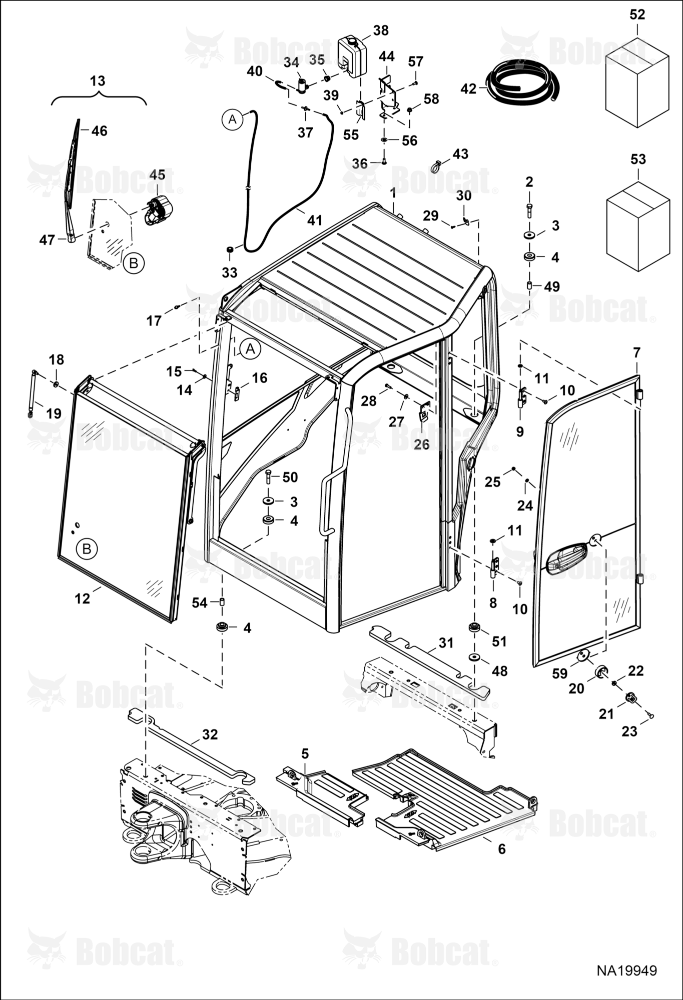 Operator CAB (Mounting)(Front Window)(Door)