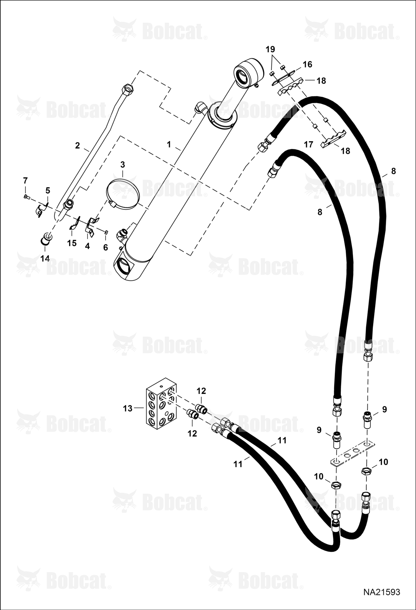 Hydraulic Circuitry (Backhoe) (Arm)