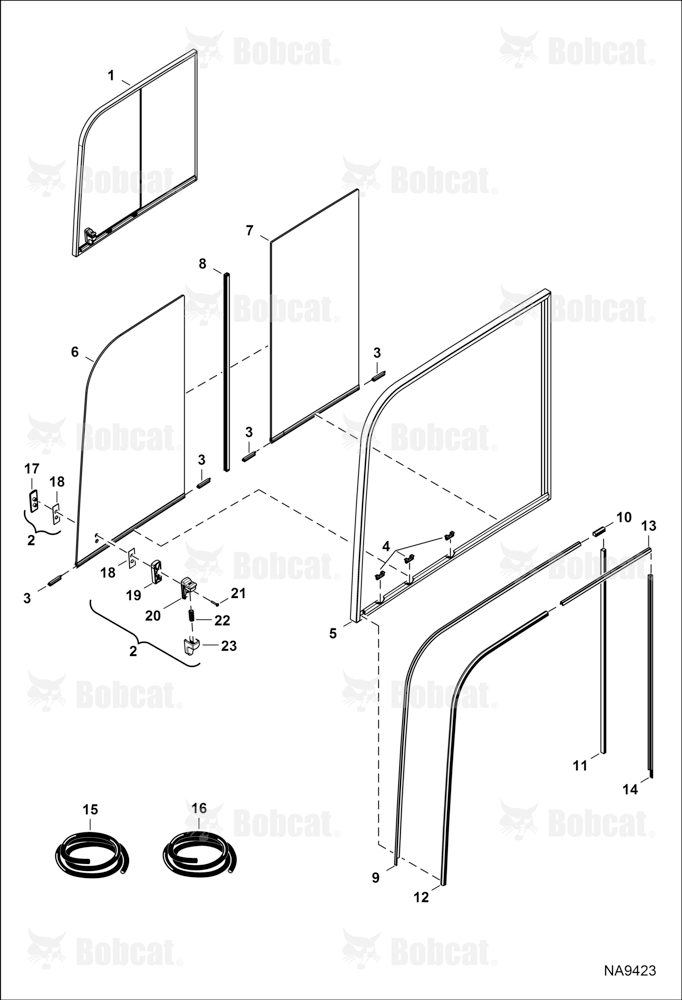 Operator CAB (RH Window Assembly)