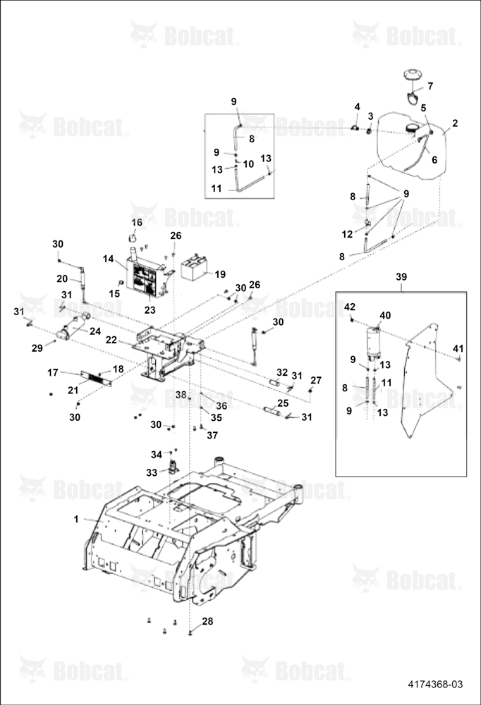 Fuel TANK, BATTERY, Reservoir