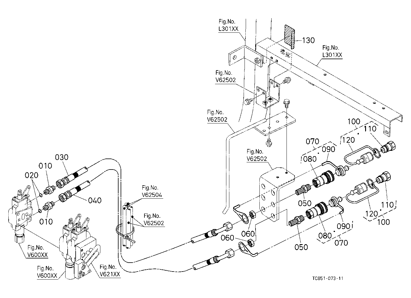 Auxiliary Control Valve Kit (Coupler) (3Rd) (W/G N