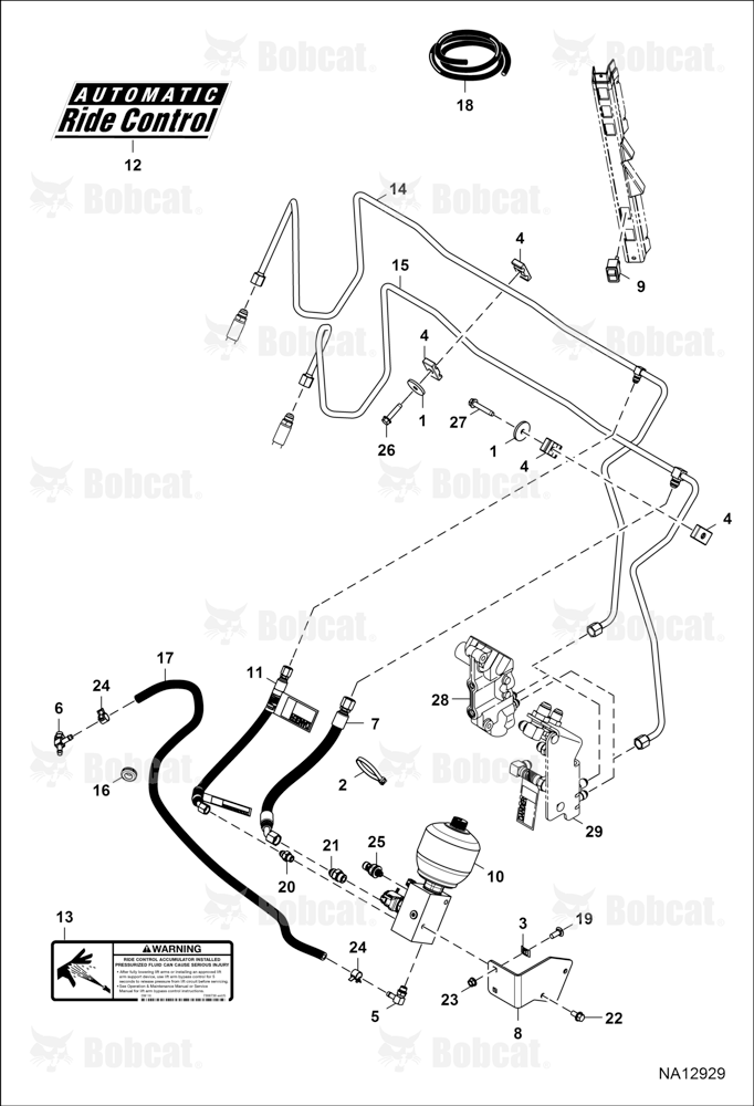Hydraulic Circuitry (Ride Control Option)