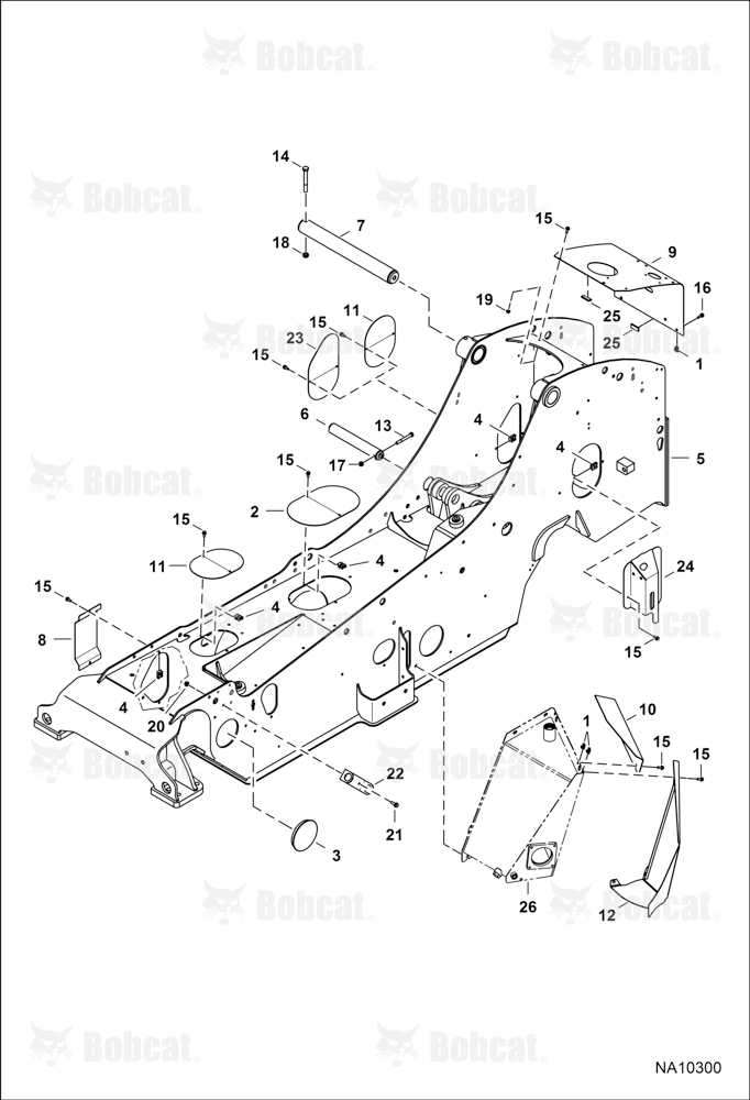 Main Frame (Low CAB Height) B3G414000 & Above, B3G614000 & Above, B3G914000 & Above, B3GA14000 & Above