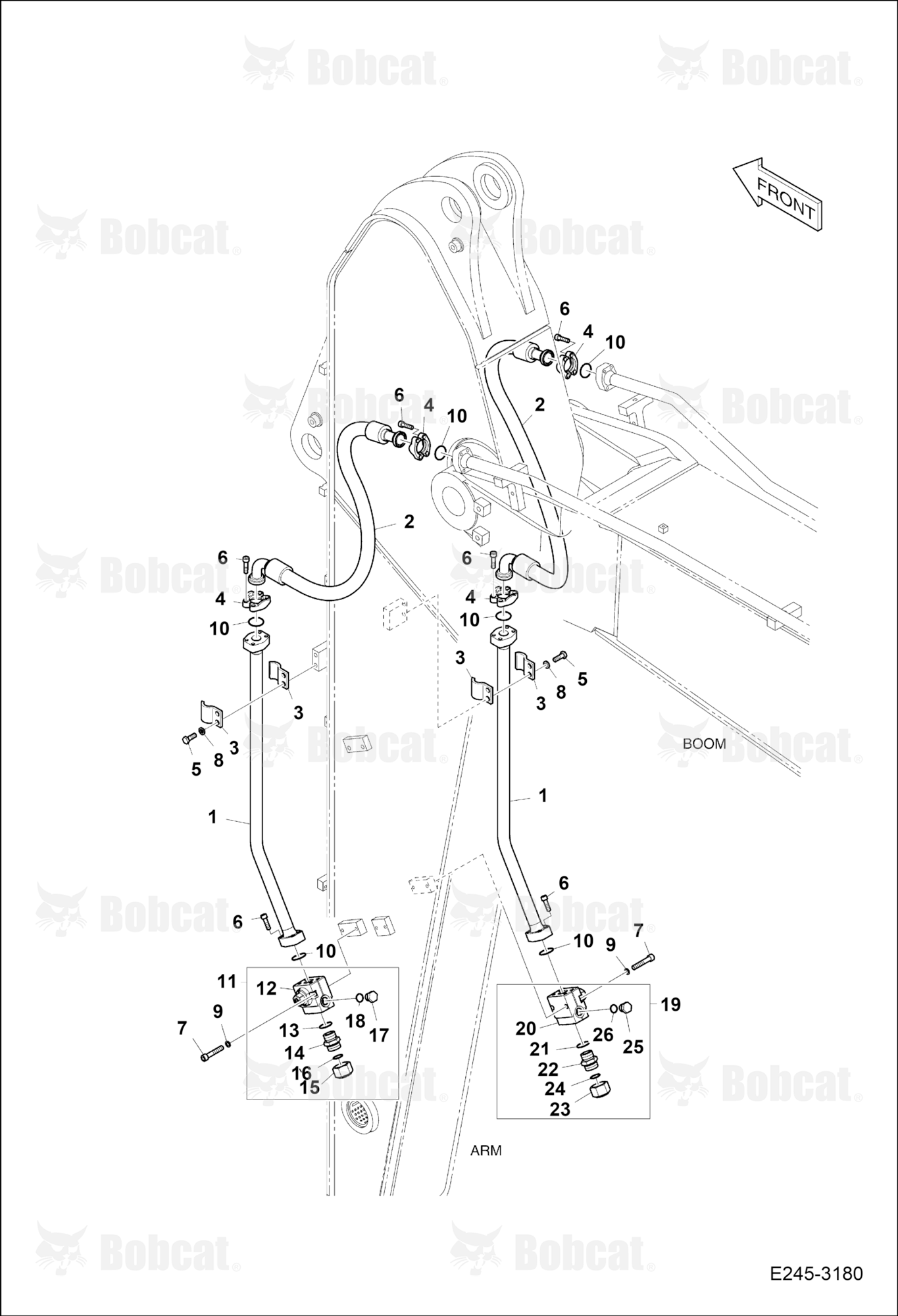 Arm Piping (Two Way)