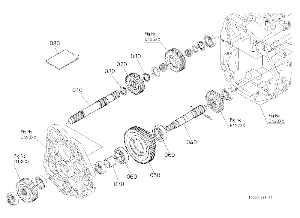 Mid Pto Gear Kit (W/G No.8315) [Except Hst Type] [