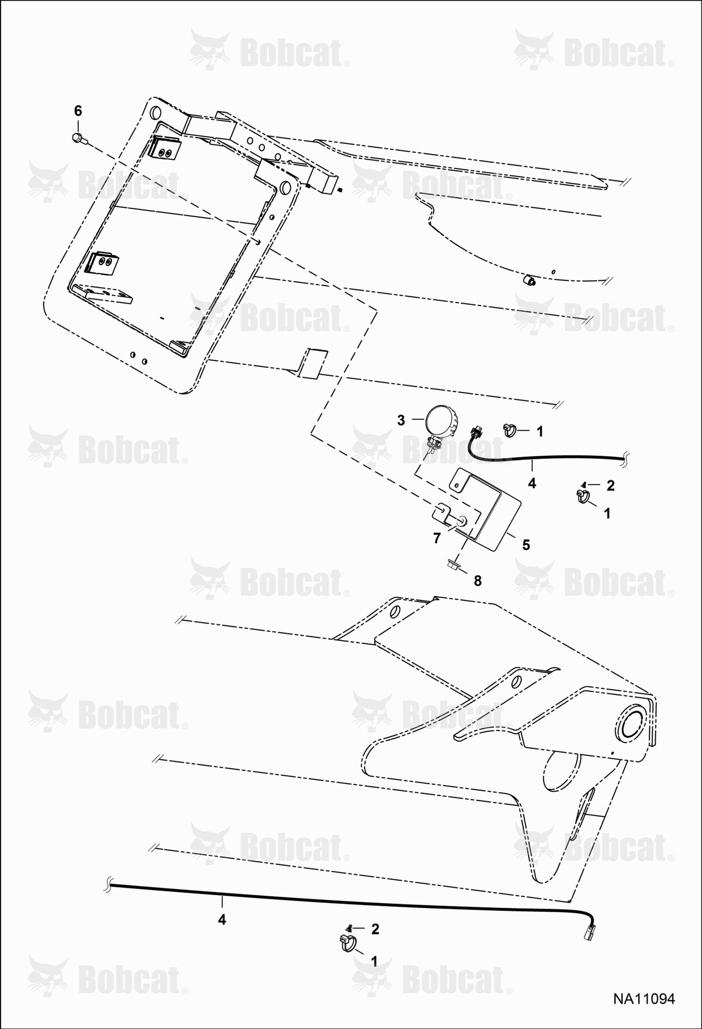 Boom Work Light (W/Delphi Metri-Pack 280 Connector)