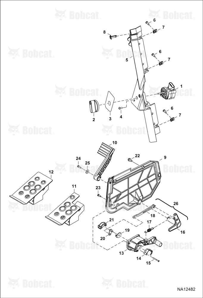 Engine Speed Control (W/Foot Throttle) (Plastic Pedal Assy) B3BY11351 & Above