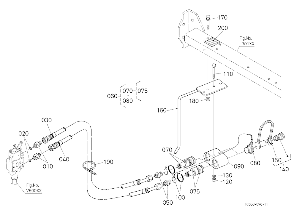 Auxiliary Control Valve Coupler (1St) (W/G No.Mx84
