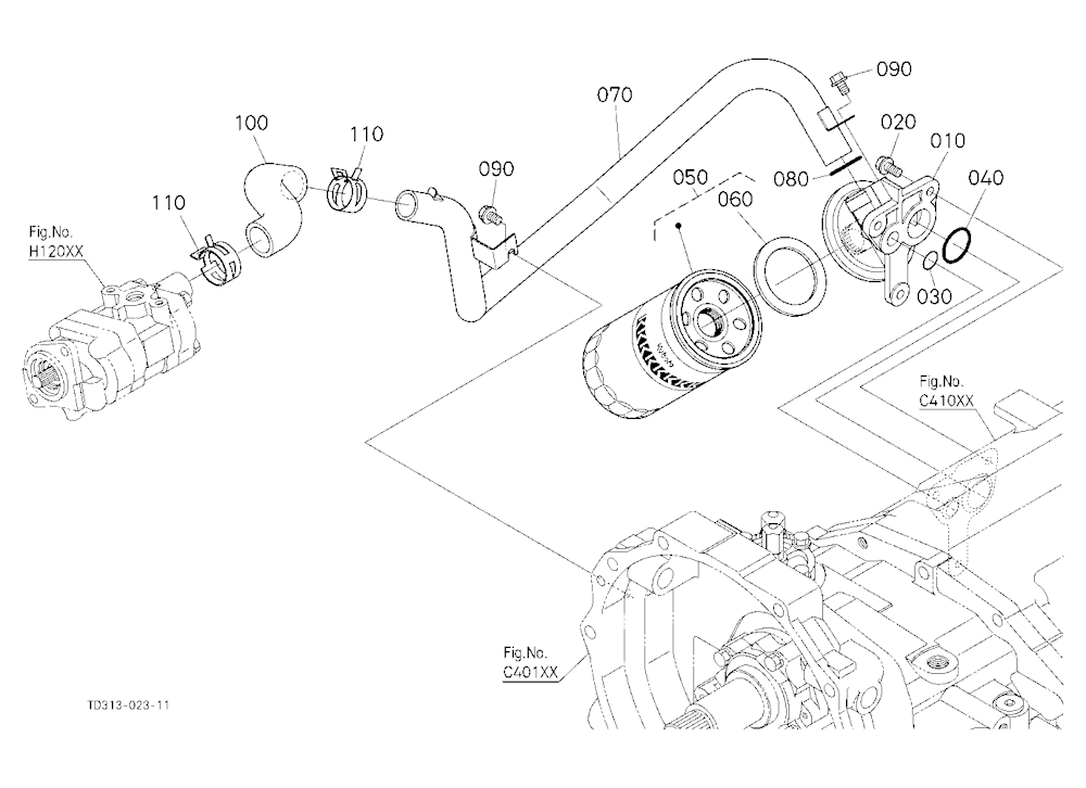 Hydraulic Oil Line (Inlet)