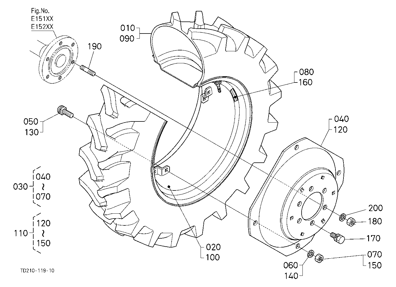 Rear Wheel (12.4-24 R1)