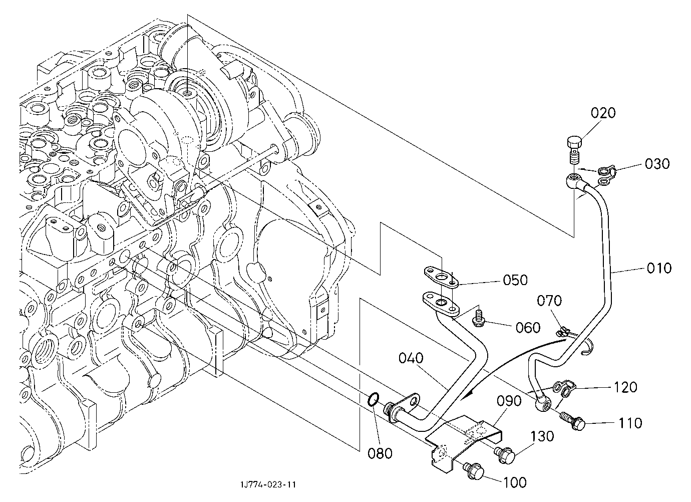 Oil Pipe (Turbo Charger)