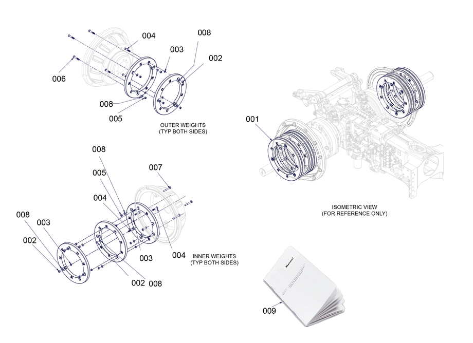 Dia Kit - Weight, Rear - Large Hub