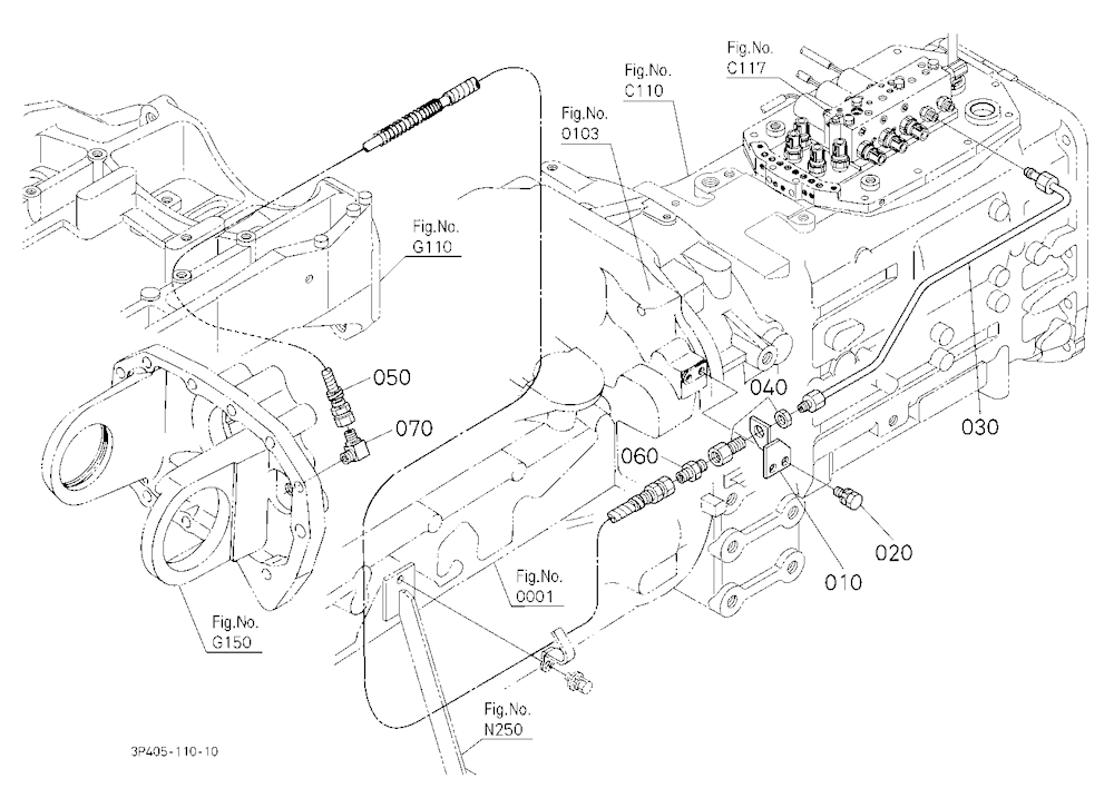 Hydraulic Oil Line (Front Differential)