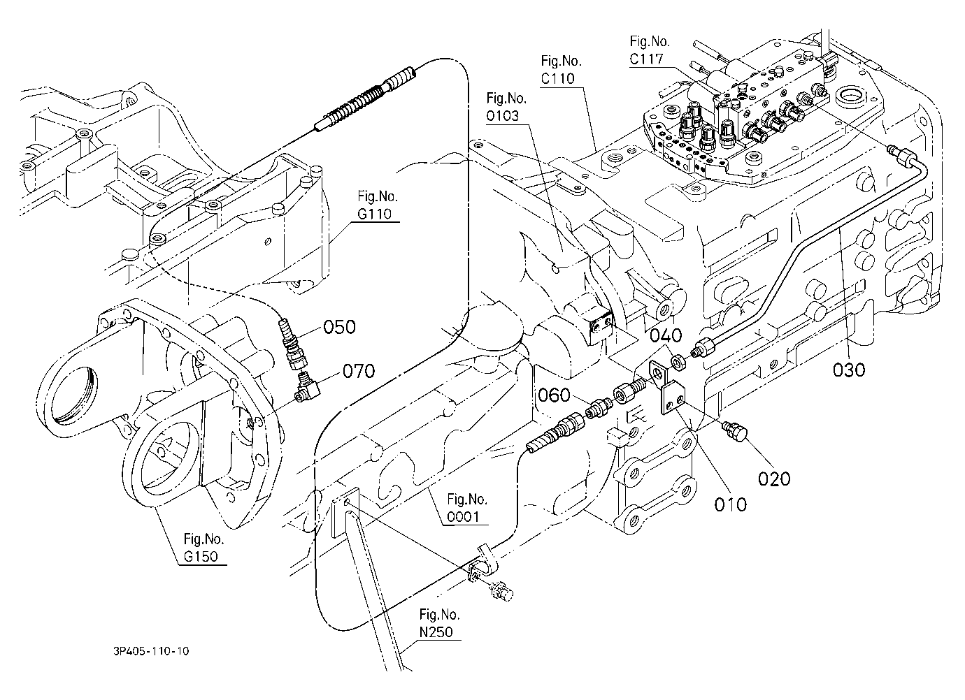 Hydraulic Oil Line (Front Differential)