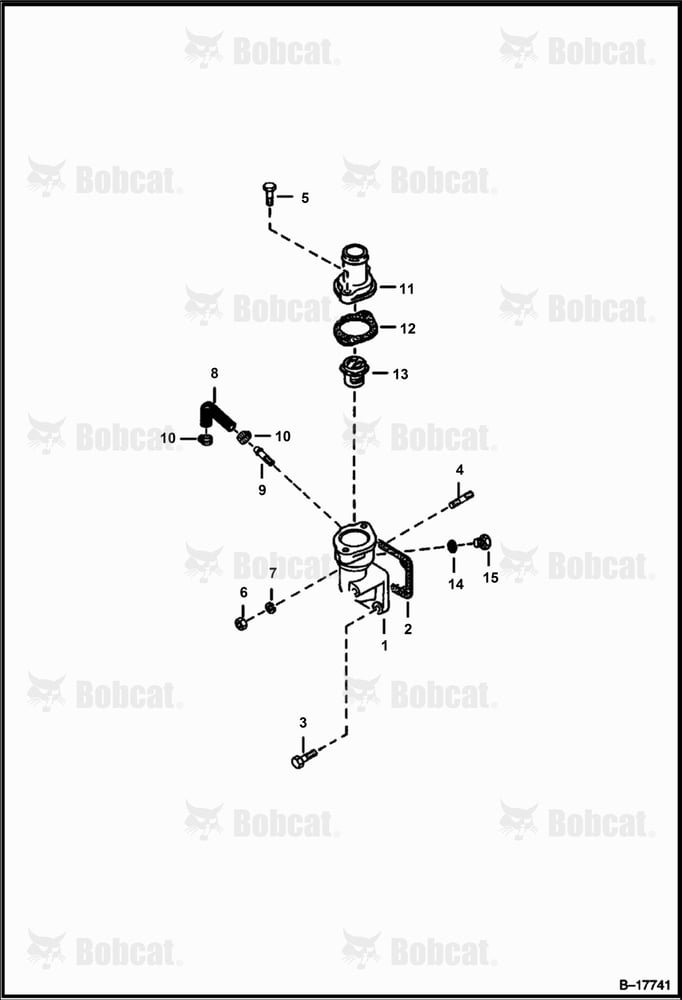 Water Flange & Thermostat