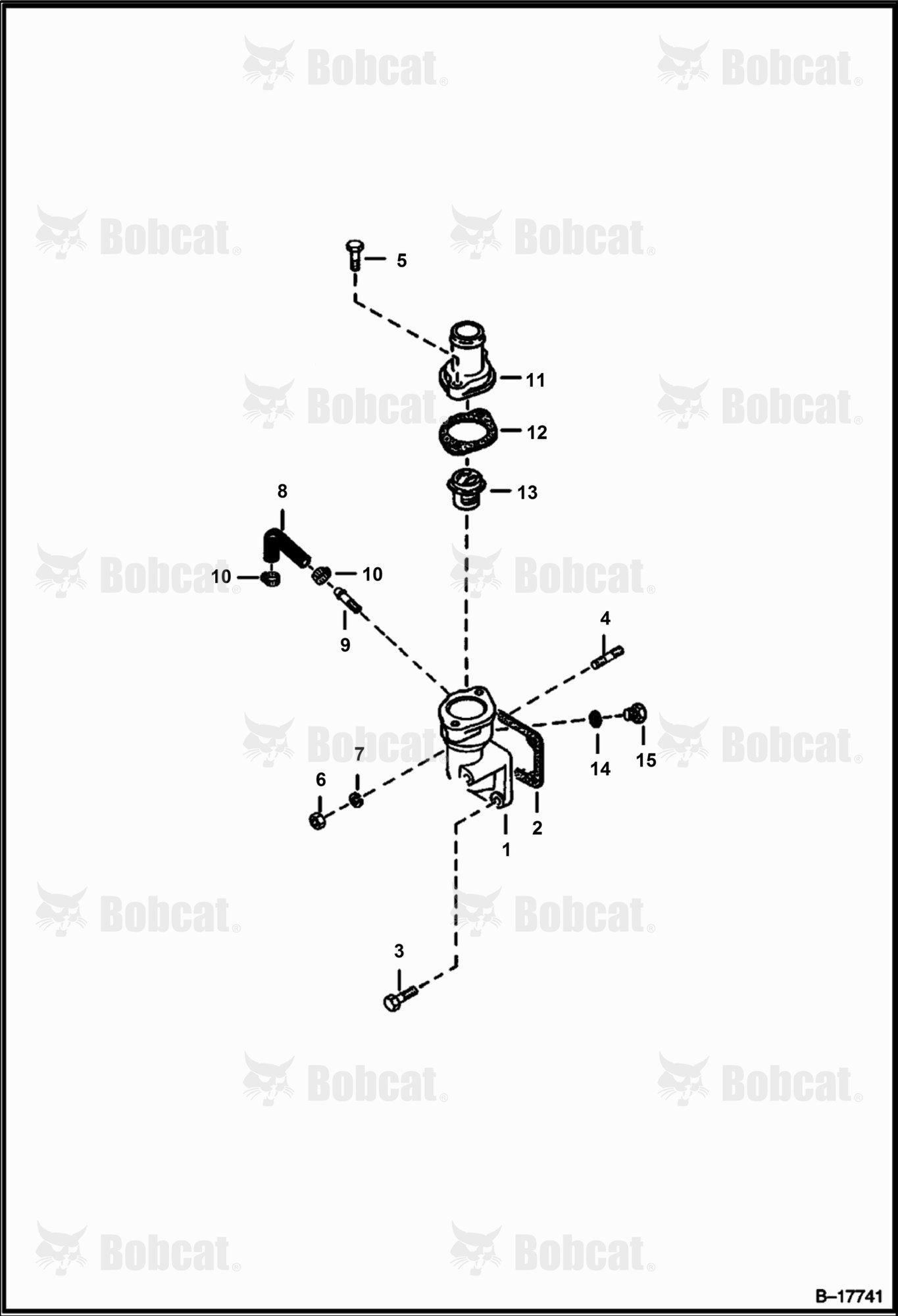 Water Flange & Thermostat