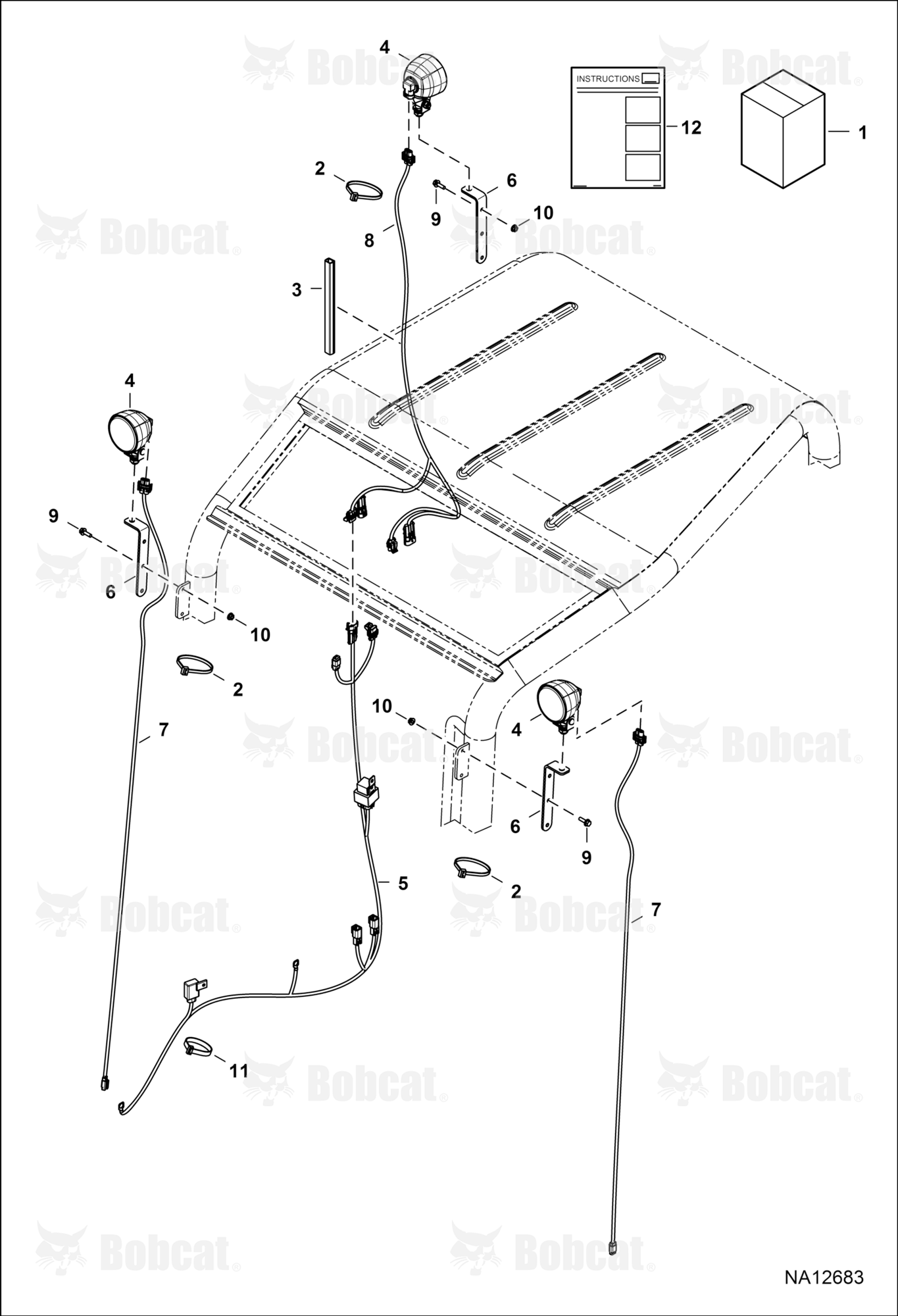 Canopy Light Kit  B3K811155 & Above