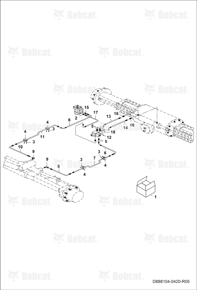 Steering Cylinder Circuit B45311030 & Above