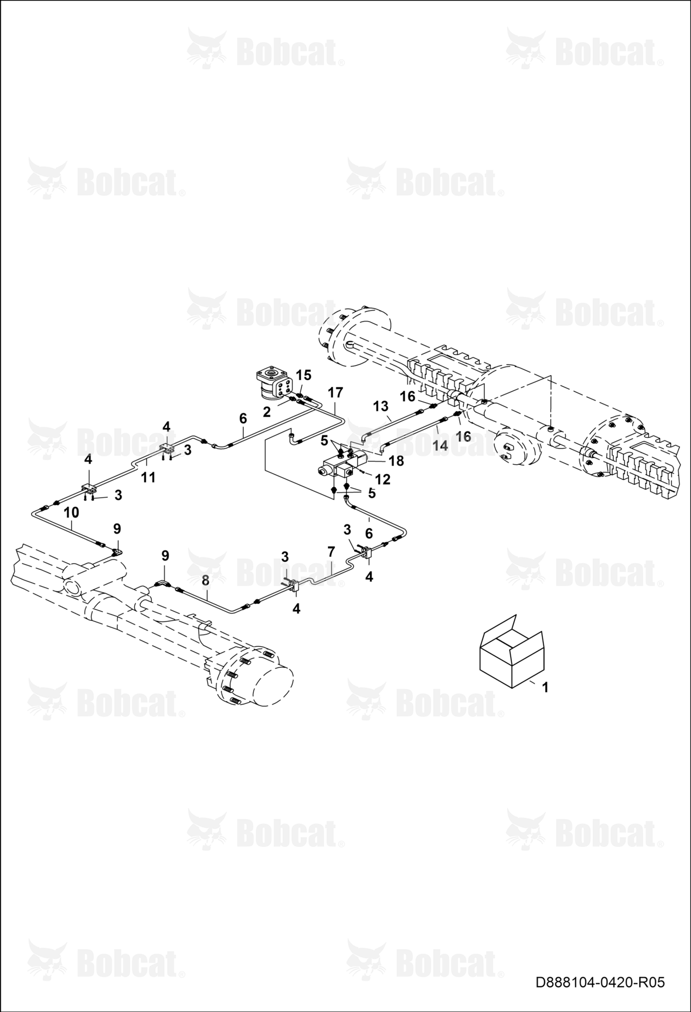 Steering Cylinder Circuit  B45311030 & Above
