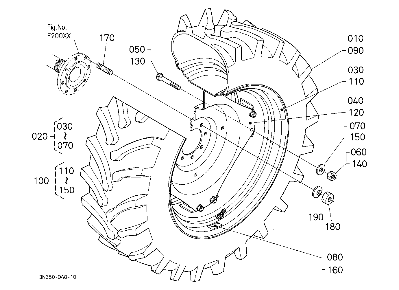 Rear Wheel (18.4R34)