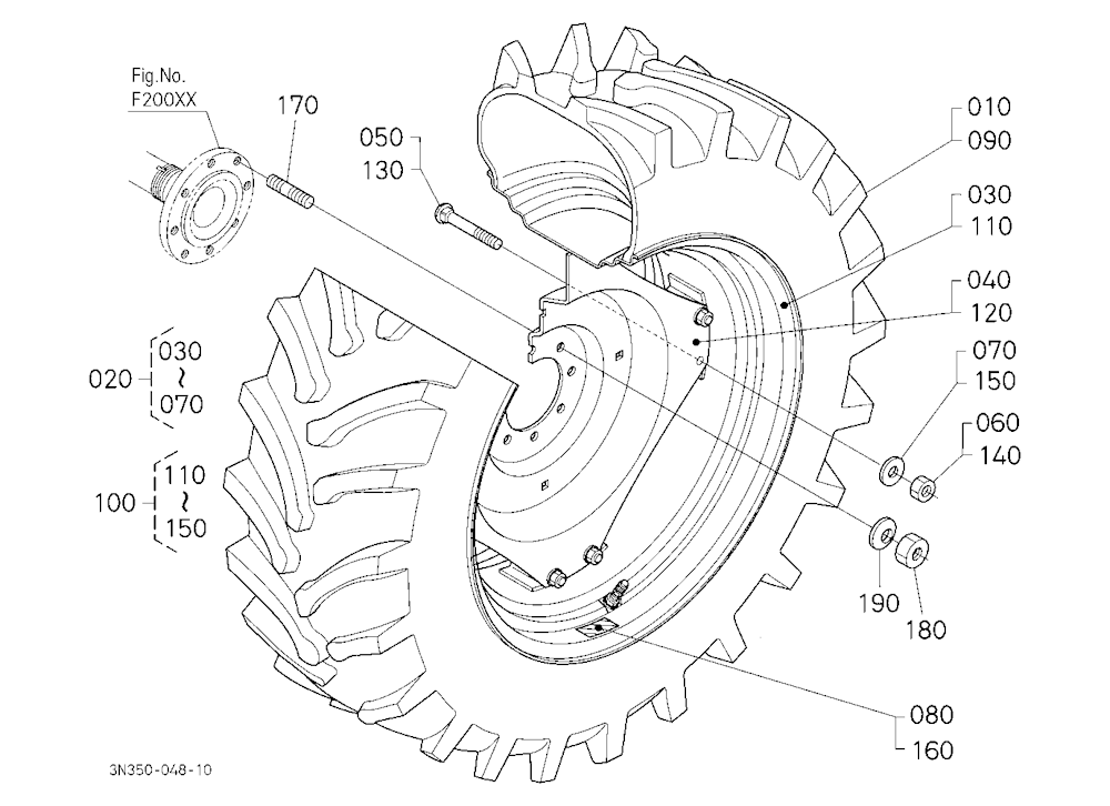 Rear Wheel (18.4R34)