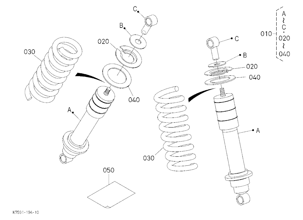 Front Heavy Load Strut Kit (W/G No.V5219) [Option]