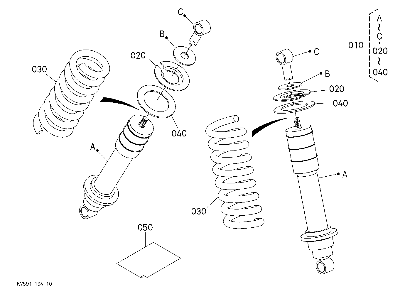 Front Heavy Load Strut Kit (W/G No.V5219) [Option]