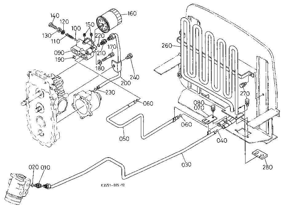 Hydraulic Oil Line (Oil Cooler)