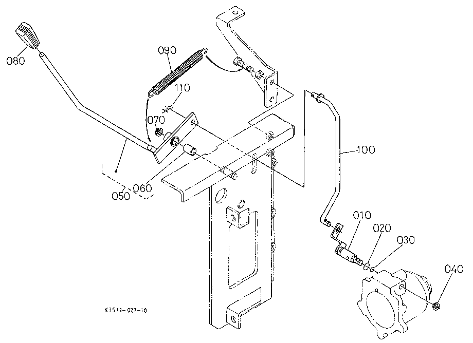 Pto Gear Shift Lever