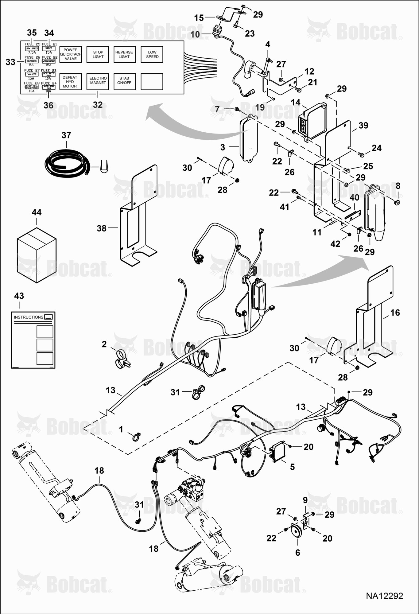 Frame Electrical Circuitry  B41F11001 - B41F16000