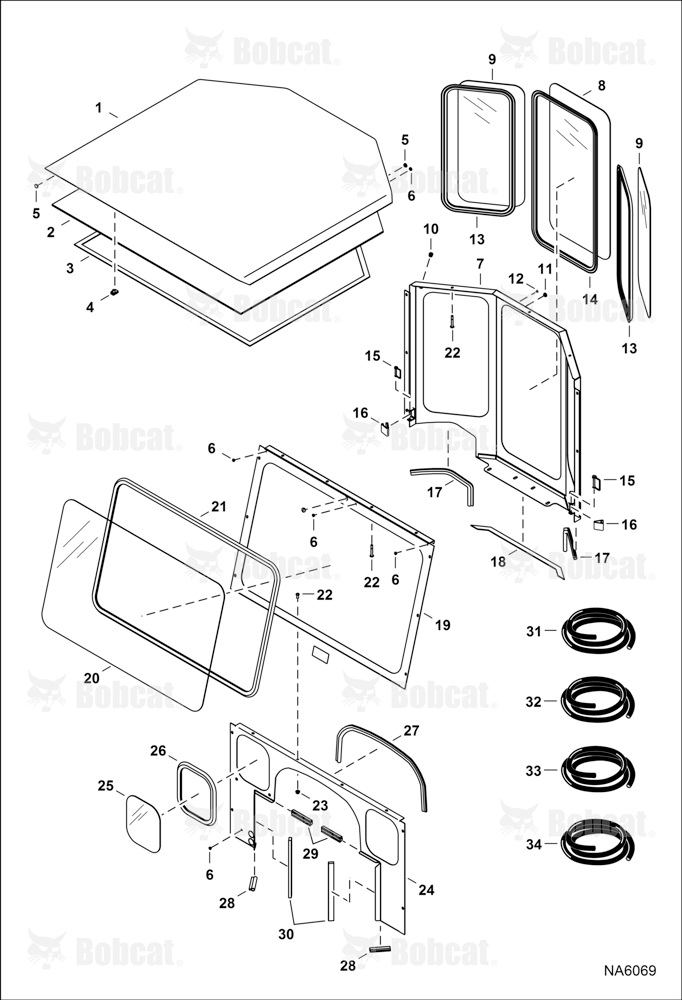 CAB Kit (W/Rear Corner Windows) (Top, Front & Rear Panels)