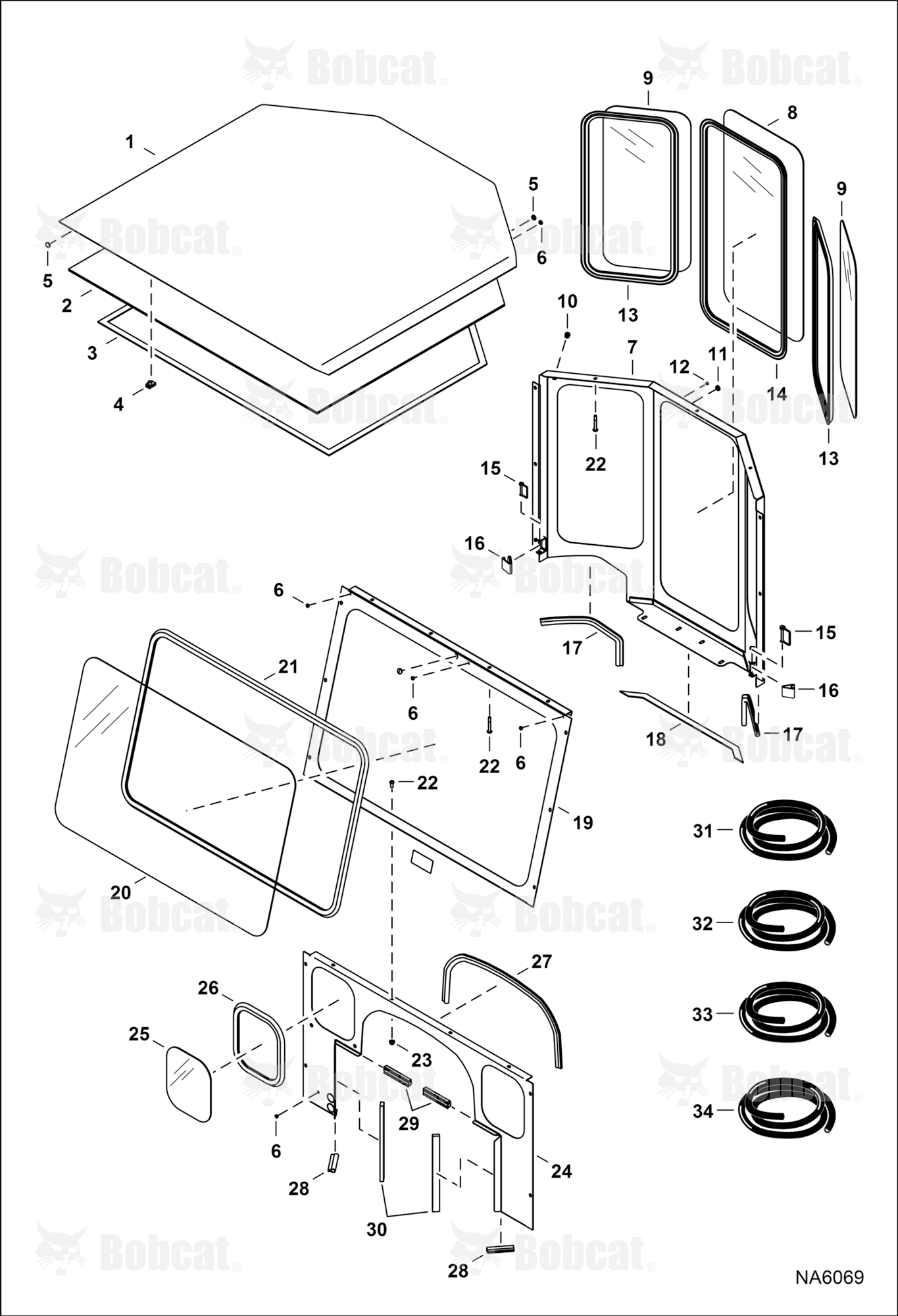 CAB Kit (W/Rear Corner Windows) (Top, Front & Rear Panels)